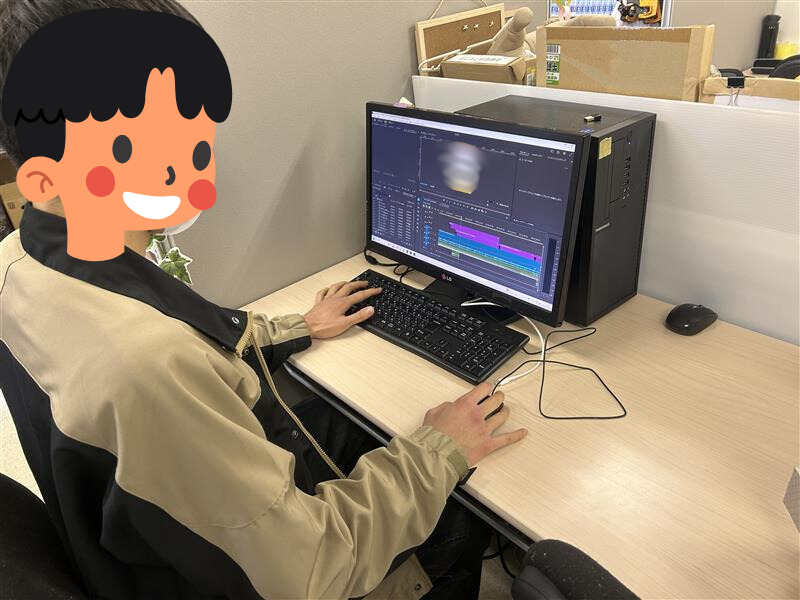 就労継続支援B型事業所での動画編集